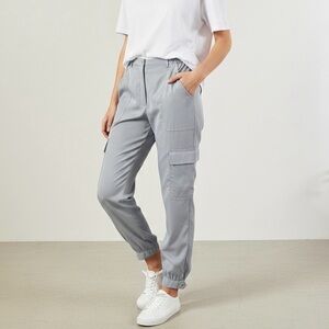 Max Studio Soft Twill Jogger Pants Stylish Women's Cargo Pants Size M